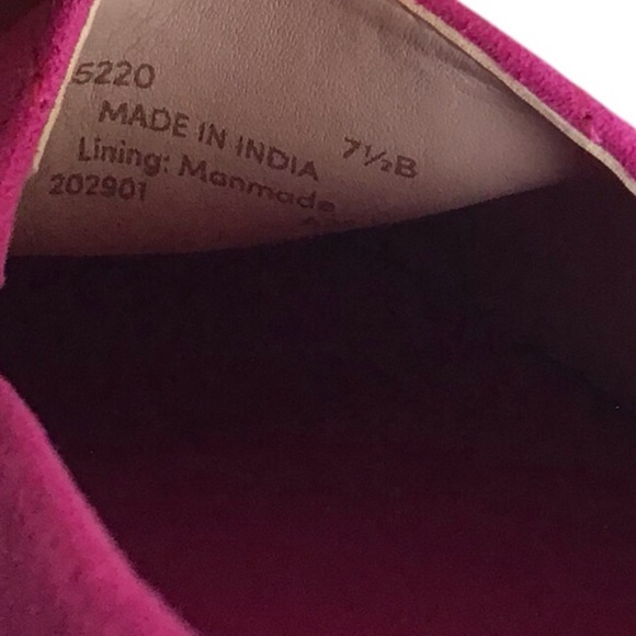 Cole Haan Cloudfeel Espadrille Pink Suede Loafer Slip On Shoes Size 7.5B - Picture 13 of 15